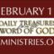 February 11 -Daily Treasures Ministries