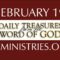 February 19 -Daily Treasures Ministries