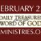 February 22 -Daily Treasures Ministries