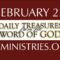 February 23 -Daily Treasures Ministries