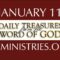 January 11 -Daily Treasures Ministries