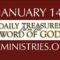 January 14 -Daily Treasures Ministries