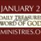 January 2 -Daily Treasures Ministries