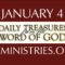 January 4 -Daily Treasures Ministries