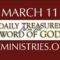 March 11 -Daily Treasures Ministries