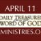 April 11 -Daily Treasures Ministries