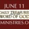 June 11 -Daily Treasures Ministries