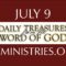 July 9 -Daily Treasures Ministries