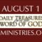 August 1 -Daily Treasures Ministries