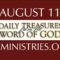 August 11 -Daily Treasures Ministries