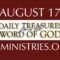 August 17 -Daily Treasures Ministries