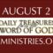 August 2 -Daily Treasures Ministries