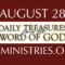 August 28 -Daily Treasures Ministries