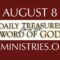 August 8 -Daily Treasures Ministries