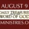 August 9 -Daily Treasures Ministries