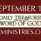 September 11 -Daily Treasures Ministries