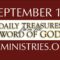 September 12 -Daily Treasures Ministries