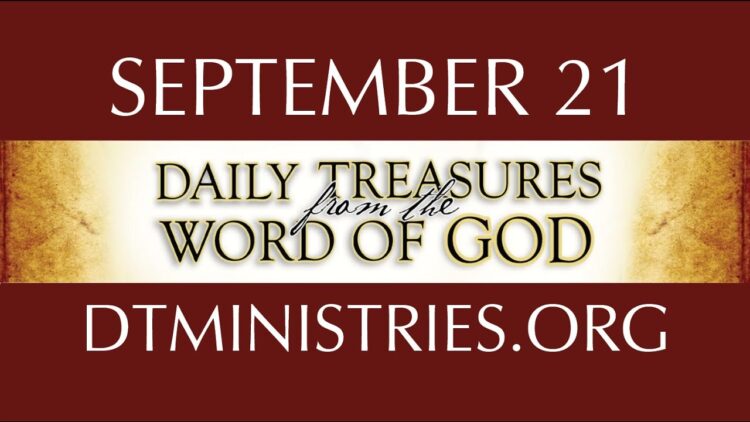 September 21 -Daily Treasures Ministries