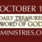 October 1 -Daily Treasures Ministries