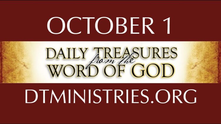 October 1 -Daily Treasures Ministries