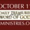 October 11 -Daily Treasures Ministries