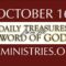 October 16 -Daily Treasures Ministries