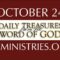 October 24 -Daily Treasures Ministries