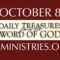 October 8 -Daily Treasures Ministries