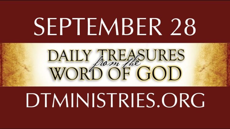 September 28 -Daily Treasures Ministries