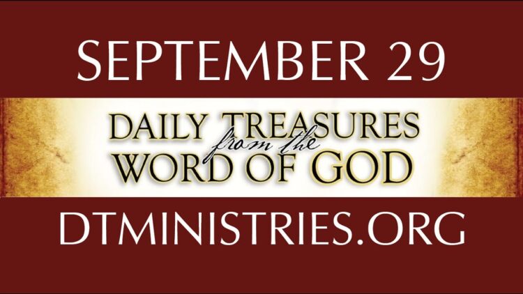 September 29 -Daily Treasures Ministries