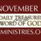 November 2 -Daily Treasures Ministries