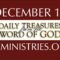 December 13 -Daily Treasures Ministries