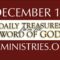 December 16 -Daily Treasures Ministries